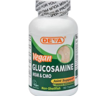 Deva Vegan Vitamins – Glucosamine Msm And Cmo – 90 Tablets