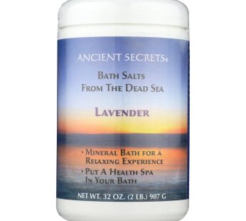 Ancient Secrets Aromatherapy Dead Sea Mineral Baths Lavender – 2 Lbs