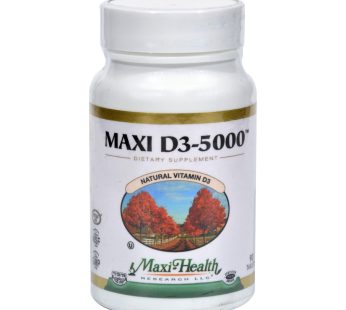 Maxi Health Kosher Vitamins Maxi D3 5000 – 5000 Iu – 90 Tablets