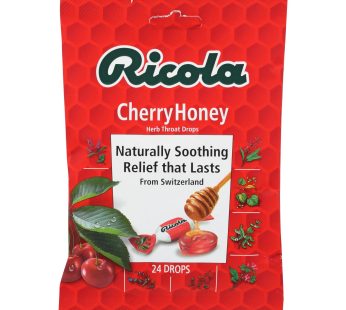 Ricola Herb Throat Drops Cherry Honey – 24 Drops – Case Of 12