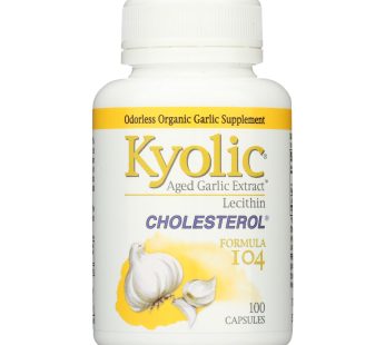 Kyolic – Aged Garlic Extract Cholesterol Formula 104 – 100 Capsules