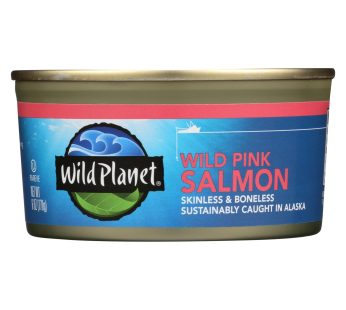 Wild Planet Wild Alaskan Pink Salmon – Case Of 12 – 6 Oz.