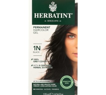 Herbatint Permanent Herbal Haircolour Gel 1n Black – 135 Ml