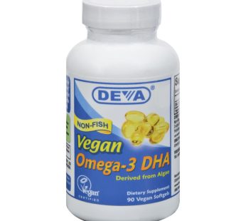 Deva Vegan Vitamins – Omega-3 Dha – 90 Vegan Softgels