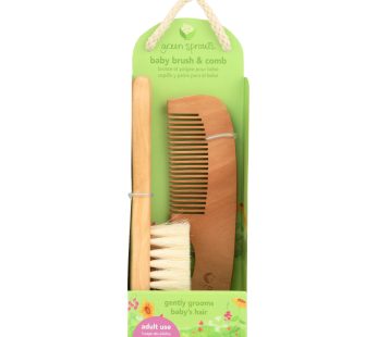 Green Sprouts Comb And Brush Set