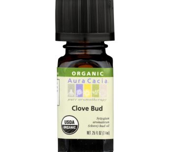 Aura Cacia – Organic Essential Oil – Clove Bud – .25 Oz