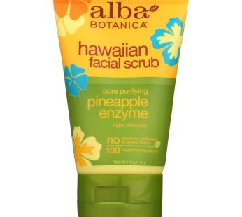 Alba Botanica – Hawaiian Pineapple Enzyme Facial Scrub – 4 Fl Oz