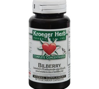 Kroeger Herb Bilberry – 90 Vegetarian Capsules