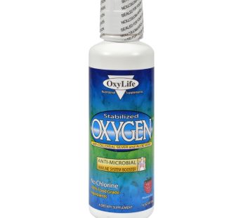 Oxylife Stabilized Oxygen With Colloidal Silver And Aloe Vera Mountain Berry – 16 Fl Oz