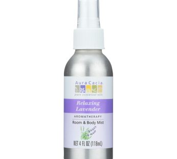 Aura Cacia – Aromatherapy Mist Calming Lavender Harvest – 4 Fl Oz