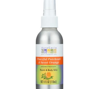 Aura Cacia – Aromatherapy Mist Patchouli Sweet Orange – 4 Fl Oz
