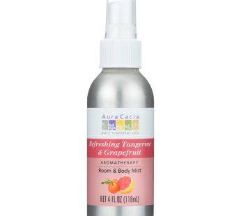 Aura Cacia – Aromatherapy Mist Tangerine Grapefruit – 4 Fl Oz