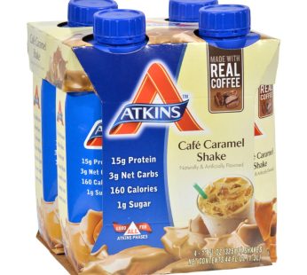 Atkins Advantage Rtd Shake Cafe Caramel – 11 Fl Oz Each – Pack Of 4