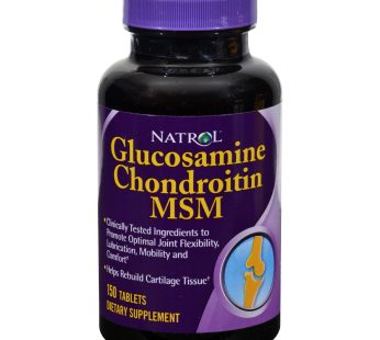 Natrol Glucosamine Chondroitin And Msm – 150 Tablets