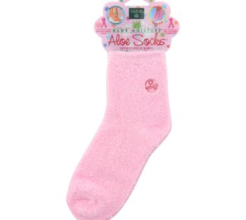 Earth Therapeutics Aloe Socks Pink – 1 Pair