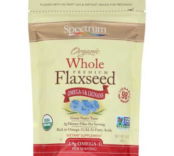 Spectrum Essentials Organic Whole Flaxseed – 15 Oz