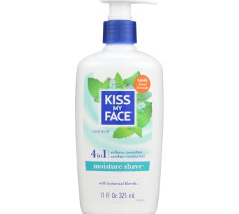 Kiss My Face Moisture Shave Cool Mint – 11 Fl Oz