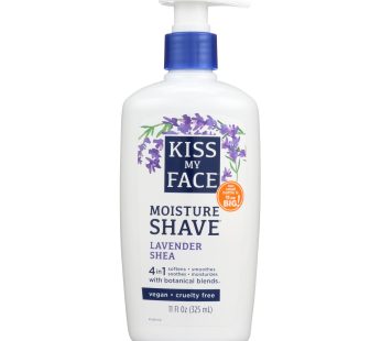 Kiss My Face Moisture Shave Lavender Shea – 11 Fl Oz