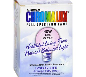 Chromalux Light Bulb Golbe Clear – 40w Bulb.
