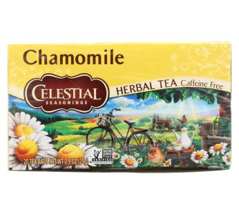 Celestial Seasonings Herbal Tea – Chamomile – Caffeine Free – Case Of 6 – 20 Bags