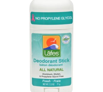Lafe’s Natural And Organic Deodorant Stick Fresh – 2.5 Oz