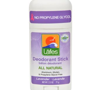 Lafe’s Natural Body Care Natural And Organic Deodorant Stick – Lavender – 2.5 Oz