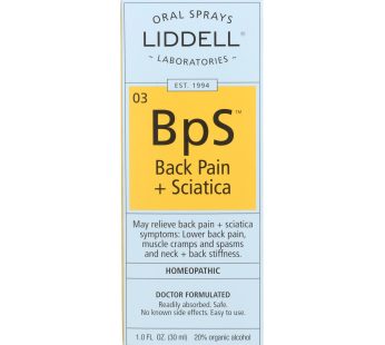 Liddell Homeopathic Back Pain Sciatica – 1 Fl Oz