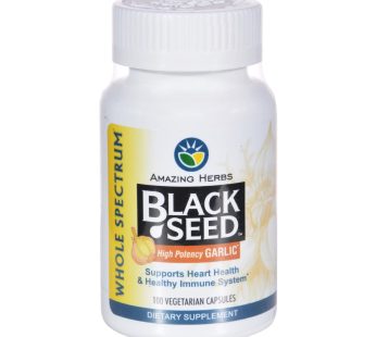 Amazing Herbs – Black Seed And Garlic – 100 Capsules