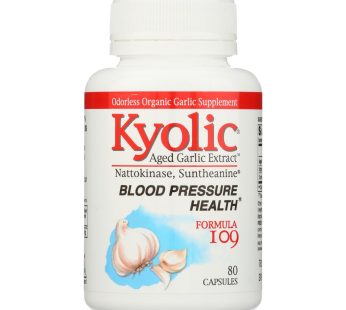 Kyolic – Aged Garlic Extract Blood Pressure Health Formula 109 – 80 Capsules