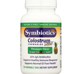 Symbiotics Colostrum Plus Pineapple – 120 Chewables