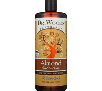 Dr. Woods Shea Vision Pure Castile Soap With Organic Shea Butter Almond – 32 Fl Oz