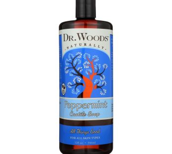 Dr. Woods Pure Castile Soap Peppermint – 32 Fl Oz