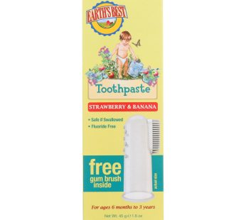 Earth’s Best Toddler Toothpaste Strawberry Banana – 1.6 Oz