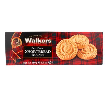 Walkers Shortbread – Pure Butter Round – Case Of 12 – 5.3 Oz.