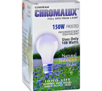 Chromalux Frosted Light Bulb – 150 Watt – 150 Bulb