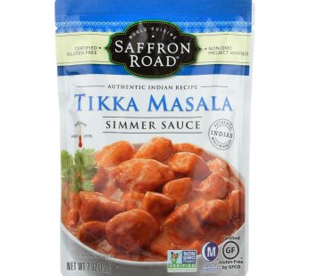 Saffron Road Simmer Sauce – Tikka Masala – Case Of 8 – 7 Fl Oz.