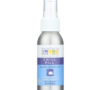 Aura Cacia – Essential Solutions Mist Chill Pill – 2 Fl Oz