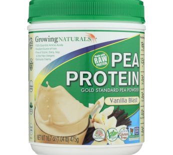 Growing Naturals Yellow Pea Protein – Vanilla Blast – 16 Oz
