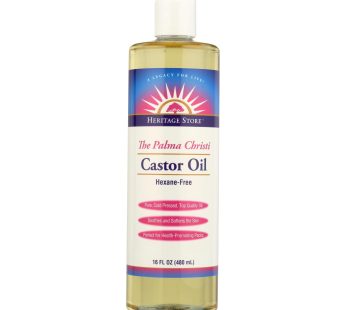 Heritage Products Castor Oil Hexane Free – 16 Fl Oz