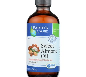 Earth’s Care 100% Pure Sweet Almond Oil – 8 Fl Oz