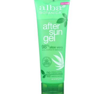 Alba Botanica – After Sun Gel – 98% Aloe – 8 Oz
