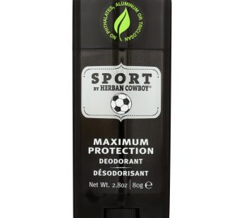 Herban Cowboy Deodorant – Sport Maximum Protection – 2.8 Oz