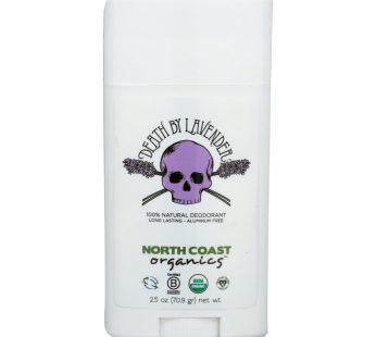 North Coast Organics Deodorant – Death By Lavender – 1 Each – 2.5 Oz.