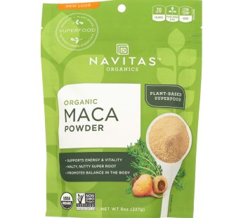Navitas Naturals Maca Powder – Organic – 8 Oz – Case Of 12