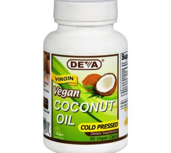 Deva Vegan Vitamins – Coconut Oil – Vegan – 90 Vegan Capsules