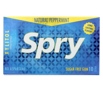 Spry Xylitol Gems – Peppermint – Case Of 20 – 10 Count