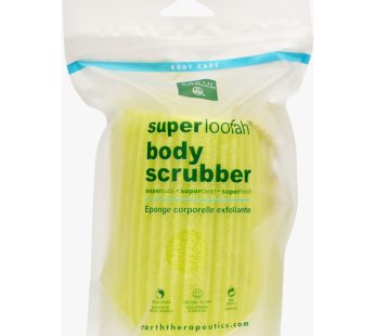 Earth Therapeutics Loofah – Super – Body Scrubber – Green – 1 Count