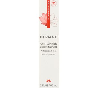Derma E – Anti – Wrinkle Vitamin A Night Serum – 2 Oz.