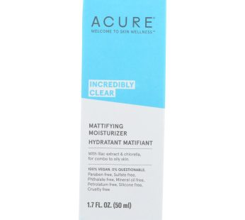 Acure – Oil Control Facial Moisturizer – Lilac Extract And Chlorella – 1.75 Fl Oz.