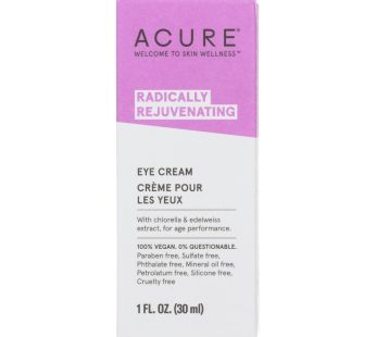 Acure – Eye Cream – Chlorella And Edelweiss Stem Cell – 1 Fl Oz.